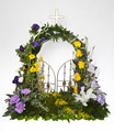 Beautiful Fresh Floral Gate Of Heaven Tribute
