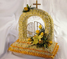 Beautiful Fresh Floral Gate Of Heaven Tribute