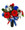 Patriotic Silk Cemetery Arrangement 