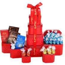 Assorted Candies Basket Tower Gift Set