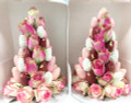 Fresh Strawberry and Rose Tower