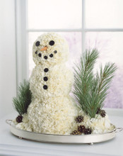 Fresh Floral Decorative Snowman