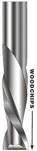 2 Flute Spiral Downcut Bit 1/2ø, 2 lg, 1/2 shank, 4 OAL