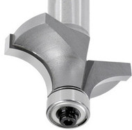 Roundover Bit 3/8" R, 1-1/4" ø, 5/8" lg, 1/4" Shank, 2-1/16" OAL