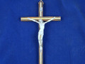 Italian Wood 8" Crucifix with Oak Inlay