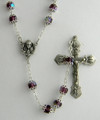 Amethyst Double Capped 7mm Bead Rosary
