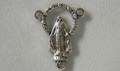 Miraculous Medal Silver Rosary Center