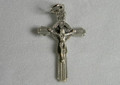 Celtic Style 1 3/4" Silver Ox Rosary Crucifix