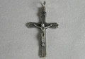 Flare Tip Silver Ox 1 3/4" Rosary Crucifix