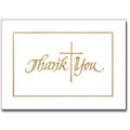 Gold Cross Thank You Notes