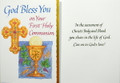 God Bless You On Your First Holy Communion Card