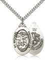 Saint Michael the Archangel Sterling Medal
U.S. Marines symbol
Stainless 24" heavy curb chain