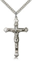 Crucifix Large Sterling 24" Stainless Chain