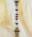 Brown 5mm wood bead rosary