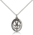 Confirmation SS Oval Medal on 20" Stainless Chain