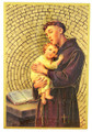 St Anthony Mosaic Wall Plaque