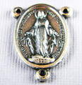 Miraculous Medal Silver Rosary Center ODB0000866