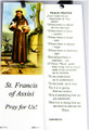 St Francis of Assisi Laminated Bookmark with Tassel