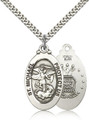 Saint Michael the Archangel Military Sterling Silver Medal
Stainless 24: Heavy Curb Chain
4145RSS1/24S