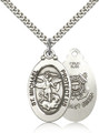 Saint Michael the Archangel US Coast Guard Sterling Medal
Stainless 24" heavy curb chain
4145RSS3/24S