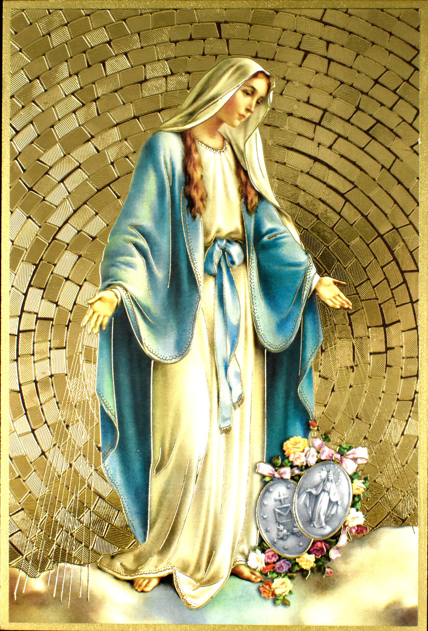 Our Lady of Grace Mosaic Wall Plaque Our Daily Bread Catholic Gifts