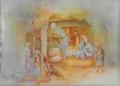 Nativity Scene with Shepherds Boxed Christmas Cards 