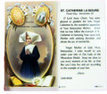 St Catherine LaBoure Laminated Holy Card