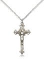 Crucifix Sterling 18" Stainless Chain ODB0001213