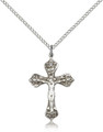 Crucifix Rose SS 18" Stainless Chain