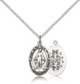 Miraculous Medal SS Oval 18" Stainless Chain