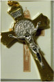 St Benedict 3" Gold-Tone Crucifix