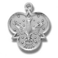Trinity Holy Spirit SS Medal 18" Stainless Chain