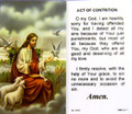 Act of Contrition Laminated Holy Card (059)