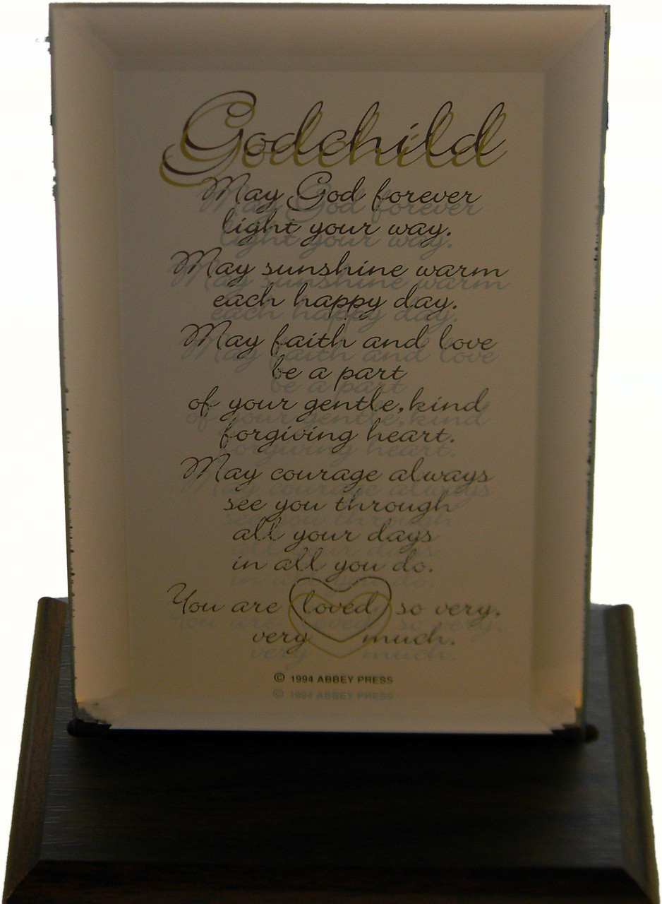 The Lord's Prayer Reflections of the Heart Mirror Glass Standing Plaque Gift