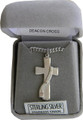 Deacon Cross Sterling Pendant on 24" Stainless Chain