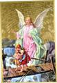 Guardian Angel Traditional image Mosaic Wall Plaque