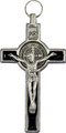St Benedict 3" Black Enamel Crucifix 