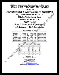 031d) 2024 Intermediate & Experienced Quiz Set 1 -  Thru Acts 4:27 (136 verses) Download