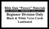 059L) 2024 Beginner ONLY Black & White Verse Cards