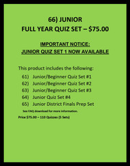 066d) 2024 Junior Full Year Quiz Set - Downloadable Copy