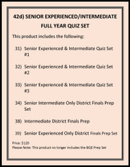 042d) 2026 Senior (Experienced/Intermediate)  Full Year Quiz Sets - Downloadable Copy