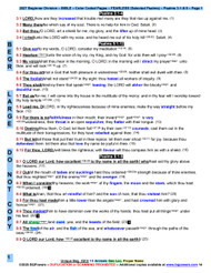 058) 2027 Beginner Color Coded Pages - Large Print