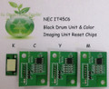 NEC IT45C6 Black Drum and Imaging Unit reset chips