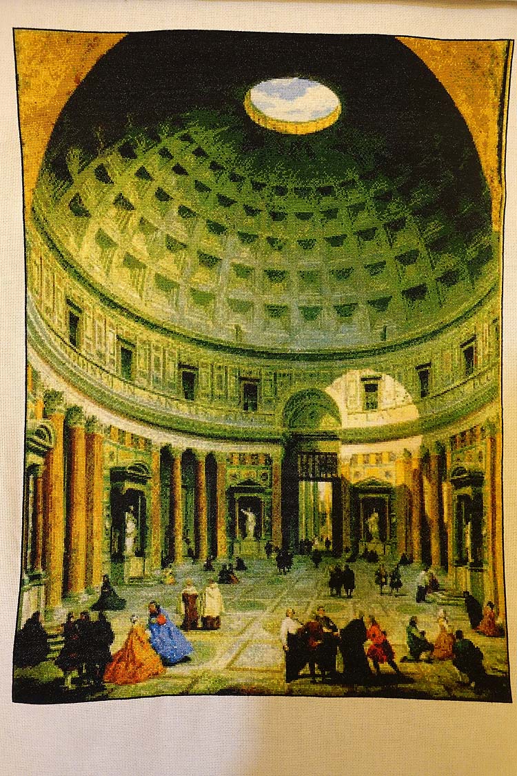 Pantheon Counted Cross Stitch Pattern