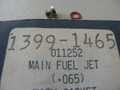 1399-1465  Tillotson Main Jet  .065  NOS