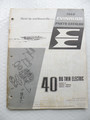 1968 Evinrude  40 Big Twin Electric Catalog