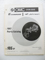 1967 OMC 185HP Stern Drive Parts Catalog