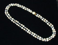 Grey and White Faux Pearl Necklace