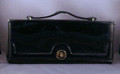 Black Patent Folio Style Vintage Handbag