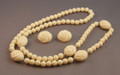Faux Ivory Necklace and Earring Set